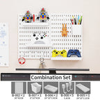 Modular Pegboard Wall Organizer — Sleek Matte Display & Storage System for Collectibles, Gaming Gear