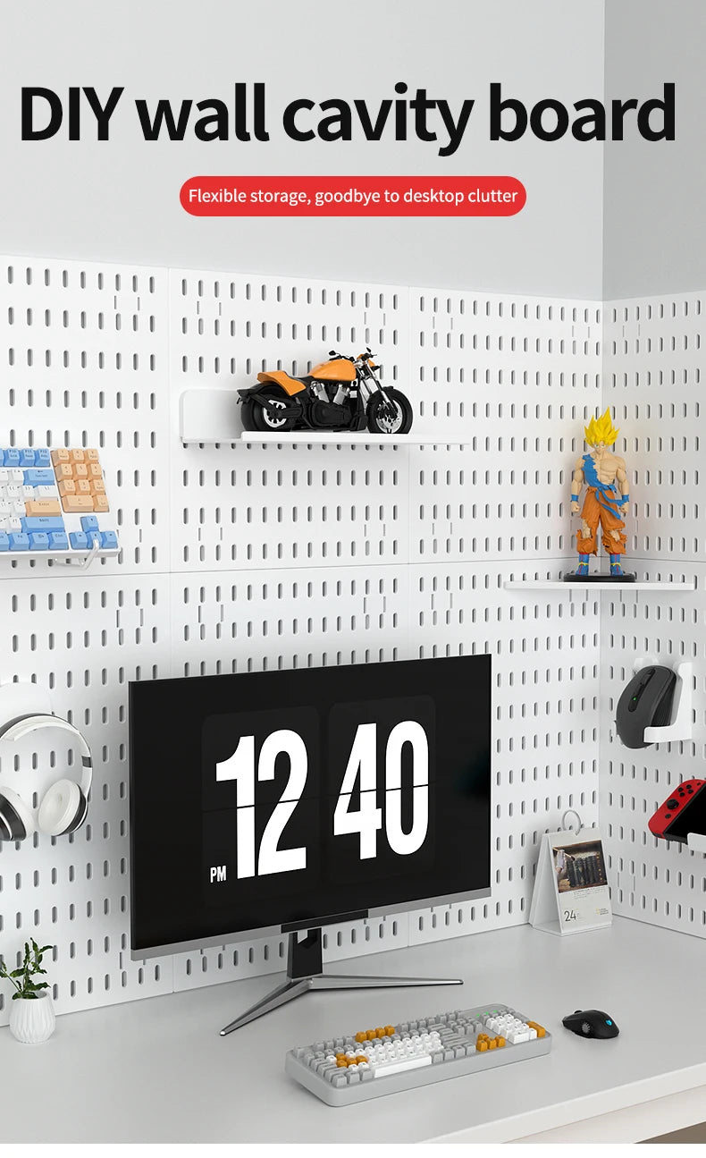 Pegboard Wall Organizer — Versatile Display & Storage System for Controllers, Headphones, Collectibles & Everyday Essentials