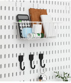 Modular Pegboard Wall Organizer — Sleek Matte Display & Storage System for Collectibles, Gaming Gear